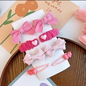 Pink Hair Accessories Set